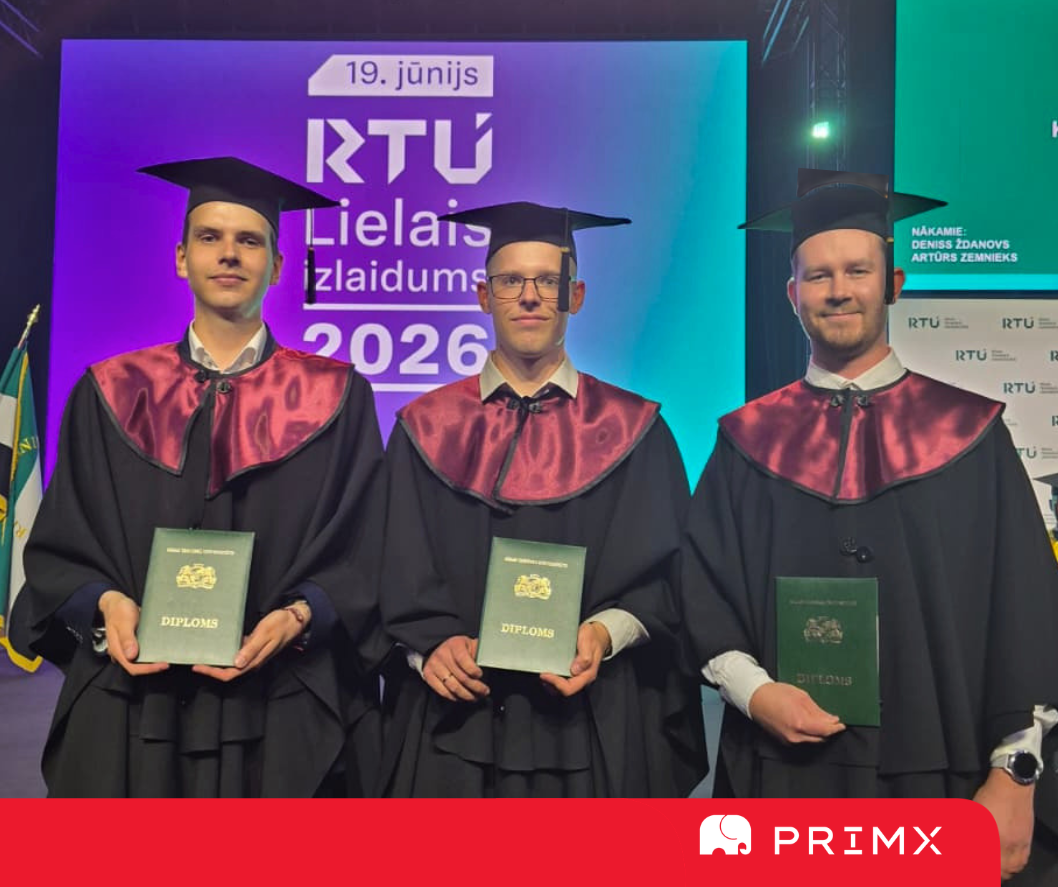 This June, Ričards Štrauss and Nauris Vītoliņš earned their professional Master’s degrees in Construction (Mg. sc. ing.) at Latvia University of Life Sciences and Technologies (LBTU), while Kristaps Bivbāns, Kristaps Citlavs, and Rihards Hāns graduated from Rīgas Tehniskā universitāte (Riga Technical University), RTU BMF/ RTU FCME with the same distinction.