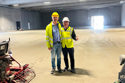 In very low temperatures, a concrete floor doesn't behave as it does anywhere else.