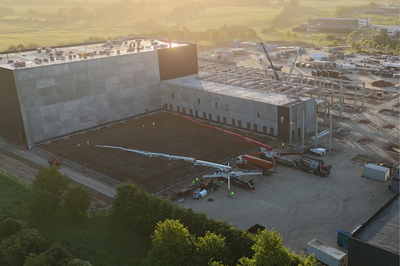 30-hour marathon for the Highbay slab in our Primekss | PrīmX® Industrial Concrete Flooring & Structural floor project.