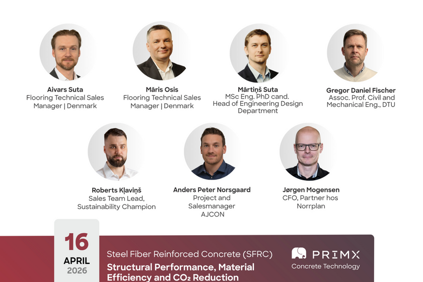 Webinar: Steel Fiber Reinforced Concrete (SFRC) Structural Performance, Material Efficiency and CO₂ Reduction