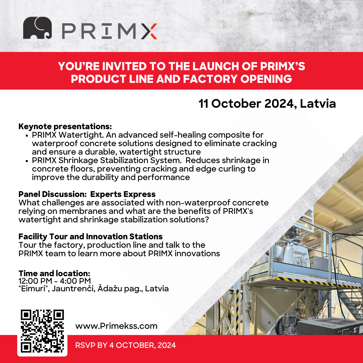 PRIMX Factory opening