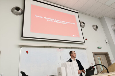 This week, Aldis Zegelis, Head of Concrete Technology department, had the privilege of presenting a guest lecture at Riga Technical University, engaging with 2nd-year civil engineering students on the future of concrete engineering.