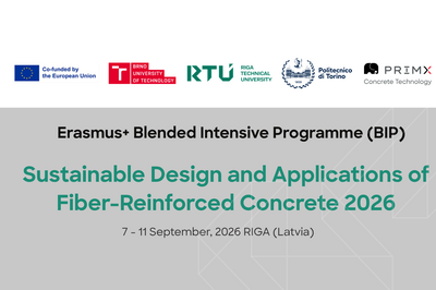 Primekss | PrīmX® Industrial Concrete Flooring & Structural R&D center (PBIC) hosts Erasmus+ Blended Intensive Programme on fibre-reinforced concrete in Rīga, Latvia